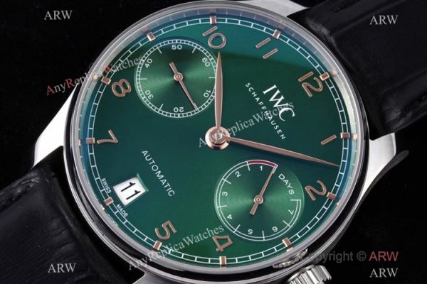 Super Clone IWC Schaffhausen Portugieser 7 Days IW500708 ZF Green Dial Swiss 52010 Super Clone IWC Schaffhausen Portugieser 7 Days IW500708 ZF Green Dial Swiss 52010