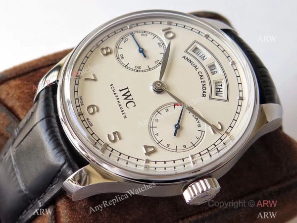Swiss Grade 1A IWC Portugieser Annual Calendar IW503501 ZF White Dial Leather Strap Swiss Grade 1A IWC Portugieser Annual Calendar IW503501 ZF White Dial Leather Strap