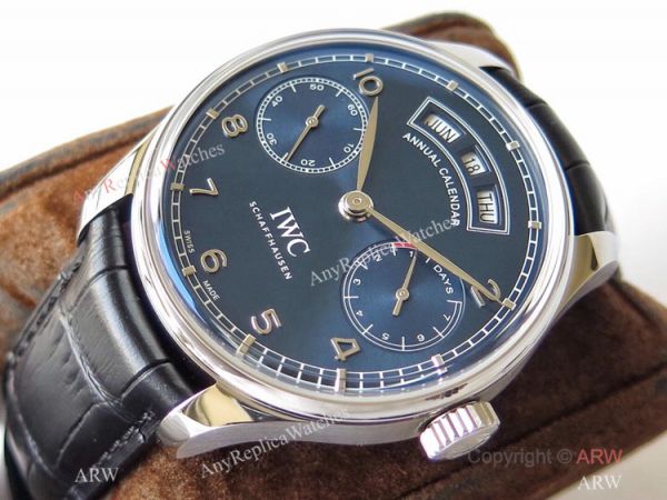 Swiss Grade 1 IWC Portuguese Annual Calendar Iw503502 Blue Watch ZF Replica IWC Watches For Men Swiss Grade 1 IWC Portuguese Annual Calendar Iw503502 Blue Watch ZF Replica IWC Watches For Men