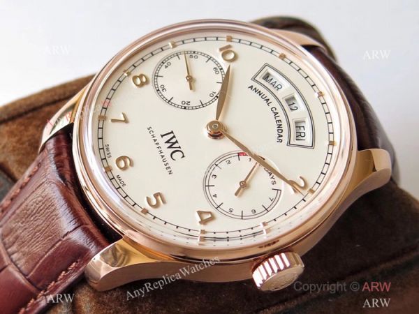 Swiss Grade IWC Portugieser Annual Calendar ZF Factory Rose Gold White Dial Replica Watch Brands 1:1 Copy Watch Swiss Grade IWC Portugieser Annual Calendar ZF Factory Rose Gold White Dial Replica Watch Brands 1:1 Copy Watch