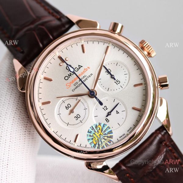 JH Swiss Copy Omega Speedmaster 7750 Chronograph Rose Gold Watch 42mm JH Swiss Copy Omega Speedmaster 7750 Chronograph Rose Gold Watch 42mm