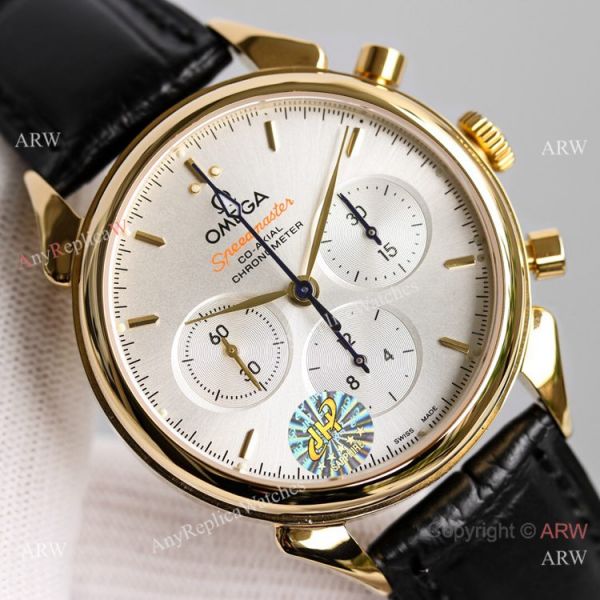JH Swiss Copy Omega Speedmaster 7750 Chronograph Watch Yellow Gold JH Swiss Copy Omega Speedmaster 7750 Chronograph Watch Yellow Gold