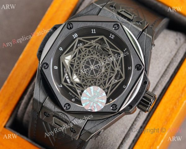 Z Factory Swiss Copy Hublot Sang Bleu Citizen Watch 45mm Solid Black Z Factory Swiss Copy Hublot Sang Bleu Citizen Watch 45mm Solid Black