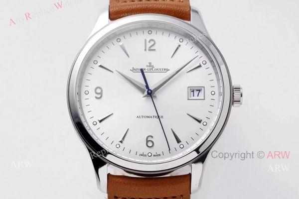 Zf Factory Jaeger-Lecoultre Master Control Date 40mm Silver Dial Brown Leather Band Replica Watch Zf Factory Jaeger-Lecoultre Master Control Date 40mm Silver Dial Brown Leather Band Replica Watch