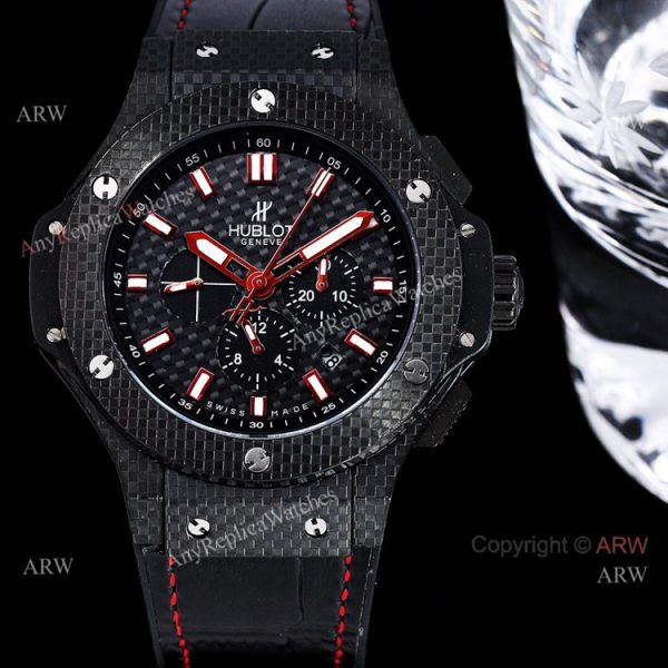 Hublot Big Bang 48mm All Black Carbon Fiber Automatic Watch High Copy Hublot Big Bang 48mm All Black Carbon Fiber Automatic Watch High Copy
