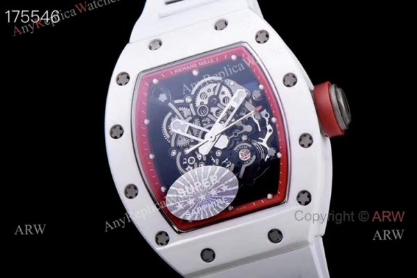 Kv Richard Mille RM 055 White Ceramic Watch Superclone For men Kv Richard Mille RM 055 White Ceramic Watch Superclone For men