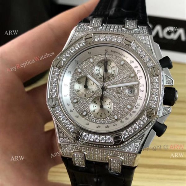 42mm Audemars Piguet Royal Oak Offshore Full Diamonds Watch Quartz Replica 42mm Audemars Piguet Royal Oak Offshore Full Diamonds Watch Quartz Replica