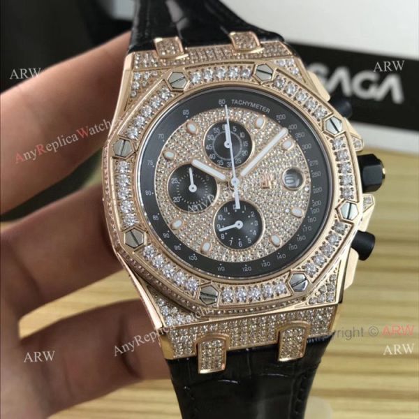 New Iced Out Audemars Piguet Royal Oak Offshore Rose Gold Chronograph 42mm Copy Watch New Iced Out Audemars Piguet Royal Oak Offshore Rose Gold Chronograph 42mm Copy Watch