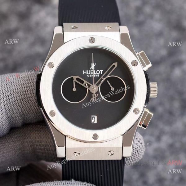 2021 New Copy Hublot Classic Fusion 43mm Watch Onyx Dial Green Subdials 2021 New Copy Hublot Classic Fusion 43mm Watch Onyx Dial Green Subdials