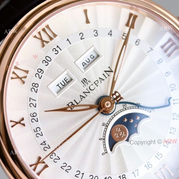 New Blancpain Villeret Moon Phase Watch 6654 Rose Gold Replica Watch V2 New Upgraded New Blancpain Villeret Moon Phase Watch 6654 Rose Gold Replica Watch V2 New Upgraded