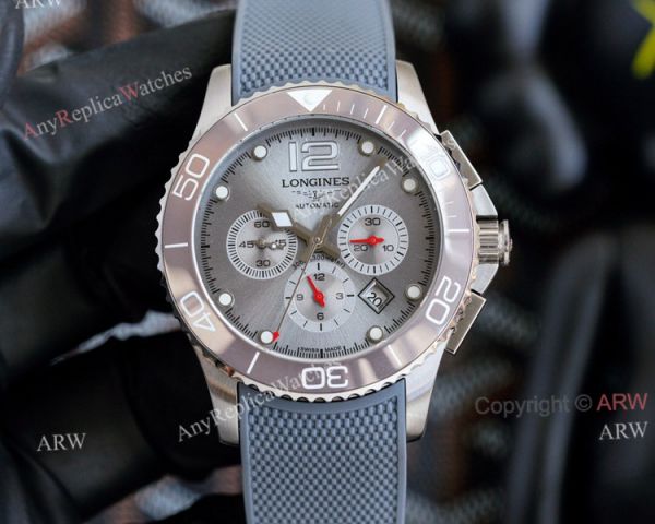 Longines Hydroconquest Automatic 41mm Replica Watches Black Face Black Rubber Band Longines Hydroconquest Automatic 41mm Replica Watches Black Face Black Rubber Band