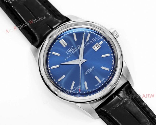 New IWC Ingenieur IW323310 Laureus Automatic Blue Face Black Leather Strap Watch Replica New IWC Ingenieur IW323310 Laureus Automatic Blue Face Black Leather Strap Watch Replica