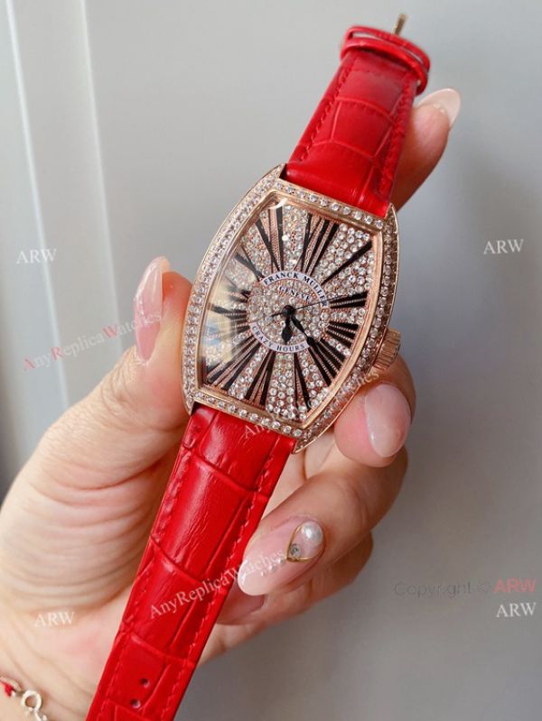 Iced Out Franck Muller Cintree Curvex Rose Gold Ladies Watch With Diamonds Best Copy Iced Out Franck Muller Cintree Curvex Rose Gold Ladies Watch With Diamonds Best Copy