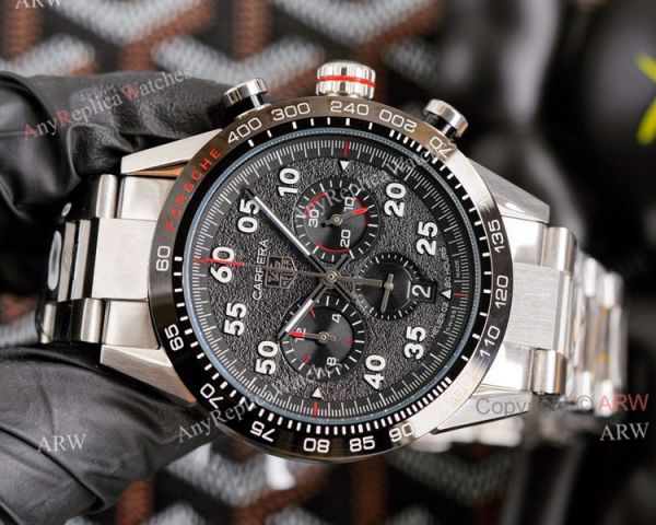 New Tag Heuer Carrera Porsche Chronograph Watch 44mm Heuer 02 Black Dial Replica New Tag Heuer Carrera Porsche Chronograph Watch 44mm Heuer 02 Black Dial Replica