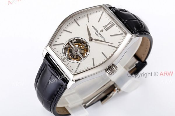 New Vacheron Constantin Malte Real Tourbillon White Face Black Leather Strap Silver Case Replica Watch New Vacheron Constantin Malte Real Tourbillon White Face Black Leather Strap Silver Case Replica Watch