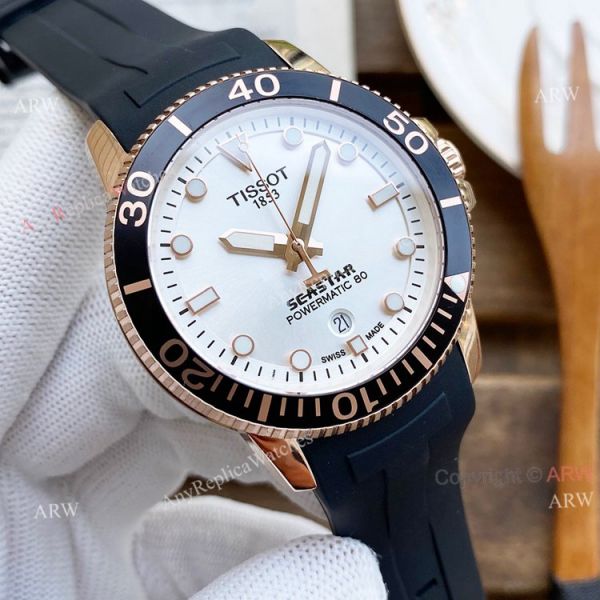 New 45mm Tissot Seastar Black Face Black Rubber Strap Swiss Quality Replica Watch New 45mm Tissot Seastar Black Face Black Rubber Strap Swiss Quality Replica Watch