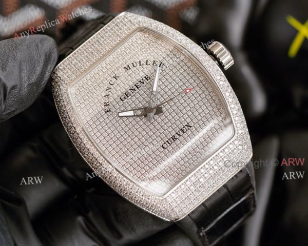 Iced Out Franck Muller V45 SC DT Diamond Watch High Quality Replica Iced Out Franck Muller V45 SC DT Diamond Watch High Quality Replica