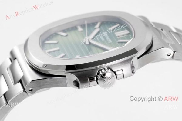 PPF Swiss Replica Patek Philippe Nautilus 5711A Olive-green Dial Watch 324 Movement PPF Swiss Replica Patek Philippe Nautilus 5711A Olive-green Dial Watch 324 Movement