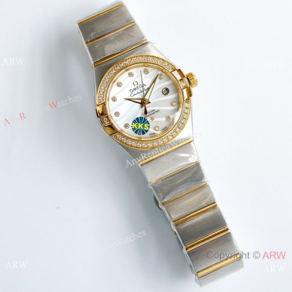 New! Swiss Quality Omega Double Eagle 27mm Lady Watch Diamond Bezel MOP Dial New! Swiss Quality Omega Double Eagle 27mm Lady Watch Diamond Bezel MOP Dial