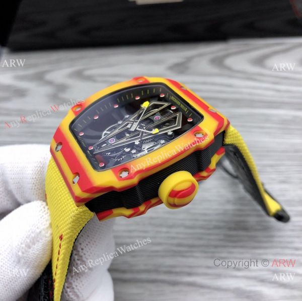 Swiss Richard Mille RM 27-03 Tourbillon Rafael Nadal Watch NTPT Carbon 48mm Swiss Richard Mille RM 27-03 Tourbillon Rafael Nadal Watch NTPT Carbon 48mm