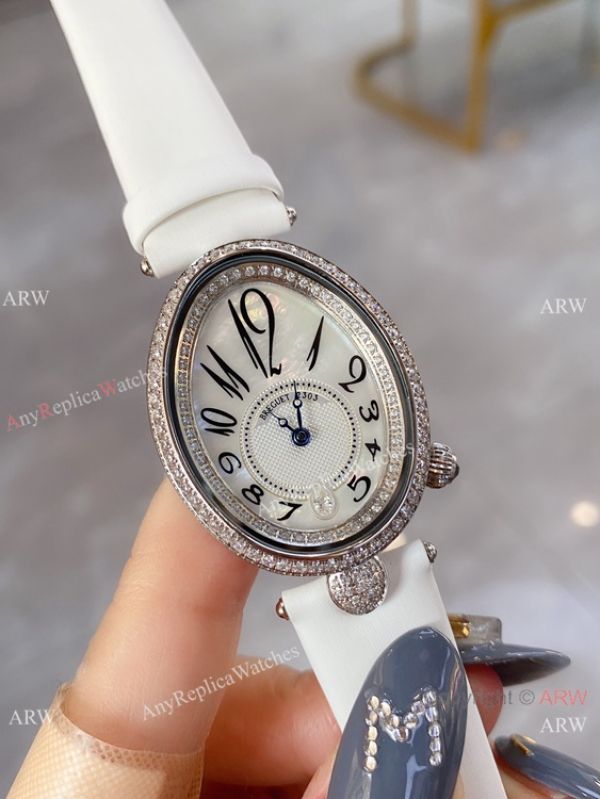 Breguet Reine De Naples White Mother of Pearl Dial Watch Lady Size 28mm Breguet Reine De Naples White Mother of Pearl Dial Watch Lady Size 28mm