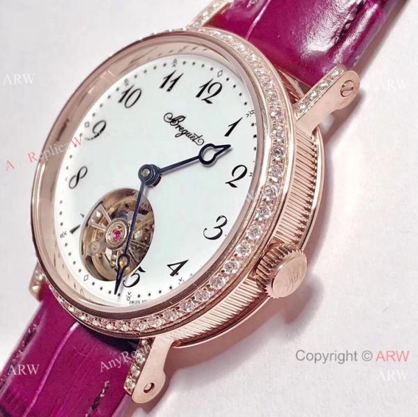 New Copy Breguet Classique Tourbillon Diamond Case Watch Women 32mm New Copy Breguet Classique Tourbillon Diamond Case Watch Women 32mm