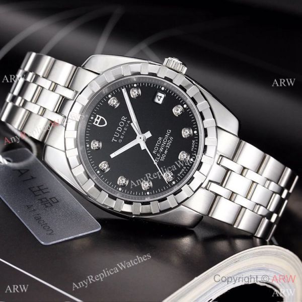 Copy TUDOR Glamour Watch Two Tone Black Watches Automatic Copy TUDOR Glamour Watch Two Tone Black Watches Automatic