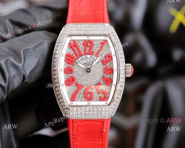 Swiss Quartz Franck Muller Vanguard Lady Watches Yellow Diamond Dial Swiss Quartz Franck Muller Vanguard Lady Watches Yellow Diamond Dial