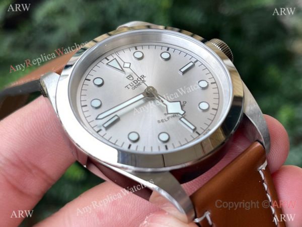 Swiss Tudor Black Bay 41 Watch Cal.2824 Silver Dial Brown Leather Strap Swiss Tudor Black Bay 41 Watch Cal.2824 Silver Dial Brown Leather Strap