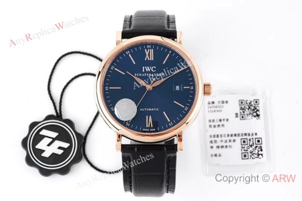 ZF Factory IWC Portofino Swiss 9019 Gray Dial Rose Gold Watches ZF Factory IWC Portofino Swiss 9019 Gray Dial Rose Gold Watches