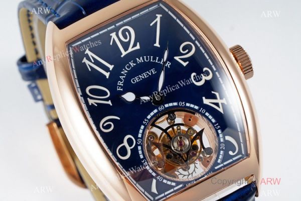AB Factory Franck Muller Imperial Tourbillon Cintree Curvex Men Watch Rose Gold Blue Dial AB Factory Franck Muller Imperial Tourbillon Cintree Curvex Men Watch Rose Gold Blue Dial