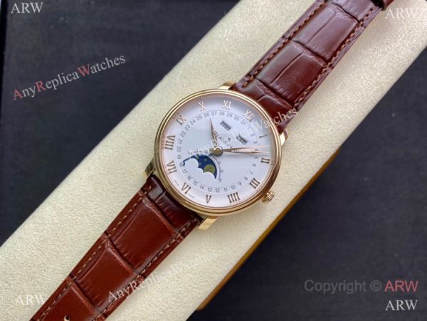 TW Factory Blancpain Villeret Cal.6654 Rose Gold Watch with Moon phase TW Factory Blancpain Villeret Cal.6654 Rose Gold Watch with Moon phase