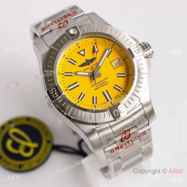 (GF) Swiss Breitling Avenger Automatic 45 Seawolf Yellow Watch Asia 2824 Movement (GF) Swiss Breitling Avenger Automatic 45 Seawolf Yellow Watch Asia 2824 Movement