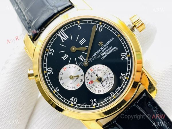 TWS Factory Swiss Vacheron Constantin Malte Dual Time Regulateur 42005 41mm Watch Yellow Gold 9015 Movement TWS Factory Swiss Vacheron Constantin Malte Dual Time Regulateur 42005 41mm Watch Yellow Gold 9015 Movement
