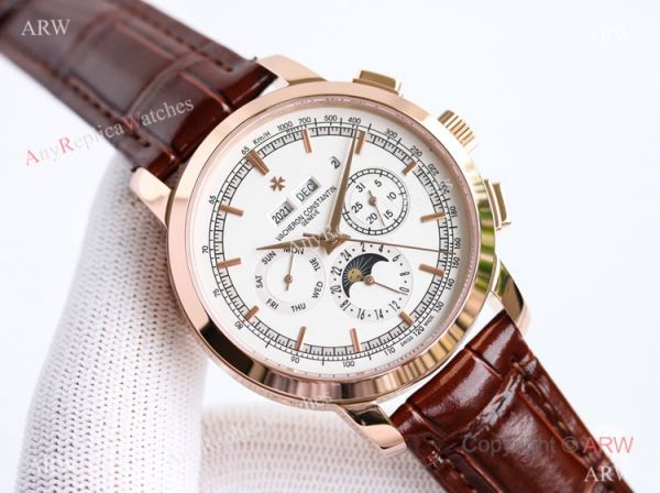 TW Factory Copy Vacheron Constantin Traditionnelle Chronograph Perpetual Calendar Watch Rose Gold Black Dial TW Factory Copy Vacheron Constantin Traditionnelle Chronograph Perpetual Calendar Watch Rose Gold Black Dial
