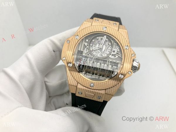 Copy Hublot Big Bang MP-11 Watch Automatic New Rose Gold Case Copy Hublot Big Bang MP-11 Watch Automatic New Rose Gold Case