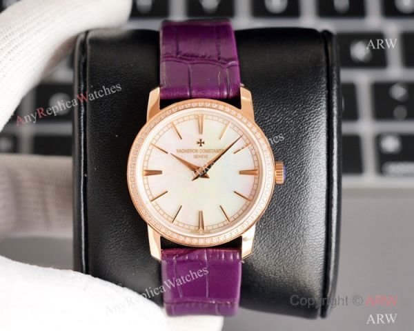 NEW! Swiss Grade Vacheron Constantin Traditionnelle Ultra Thin Watch Swiss 9015 Rose Gold Diamond Bezel NEW! Swiss Grade Vacheron Constantin Traditionnelle Ultra Thin Watch Swiss 9015 Rose Gold Diamond Bezel