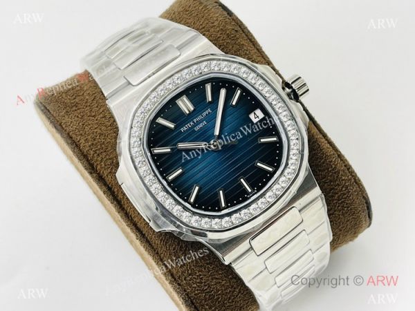 PFF Factory V4 Patek Philippe Nautilus Swiss 9015 Watch Ss Bucherer Blue Face 40mm PFF Factory V4 Patek Philippe Nautilus Swiss 9015 Watch Ss Bucherer Blue Face 40mm