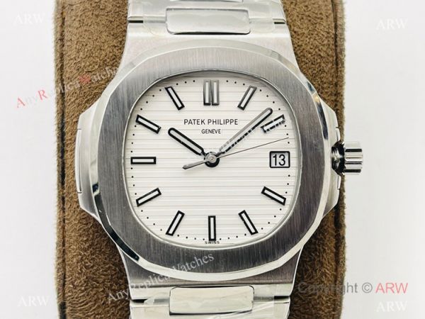 PFF Factory V4 Patek Philippe Nautilus Replica Watch Swiss 9015 Stainless Steel White Dial PFF Factory V4 Patek Philippe Nautilus Replica Watch Swiss 9015 Stainless Steel White Dial