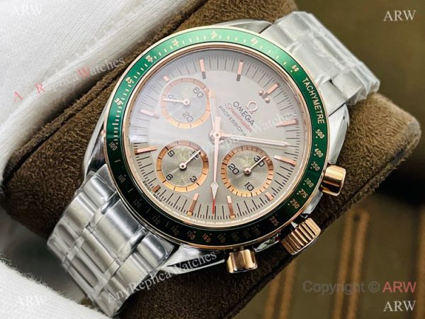 2021 New! Swiss Omega Speedmaster 7750 Watch Green Bezel Stainless Steel 2021 New! Swiss Omega Speedmaster 7750 Watch Green Bezel Stainless Steel