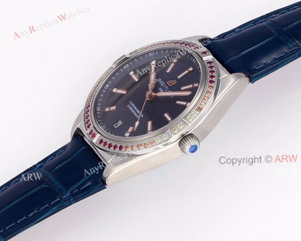 New Breitling Womens Chronomat South Sea Blue Dial Replica Watch 36mm New Breitling Womens Chronomat South Sea Blue Dial Replica Watch 36mm