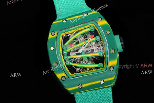 High End Replica Richard Mille 59-01 Tourbillon Yohan Blake Green Watch High End Replica Richard Mille 59-01 Tourbillon Yohan Blake Green Watch
