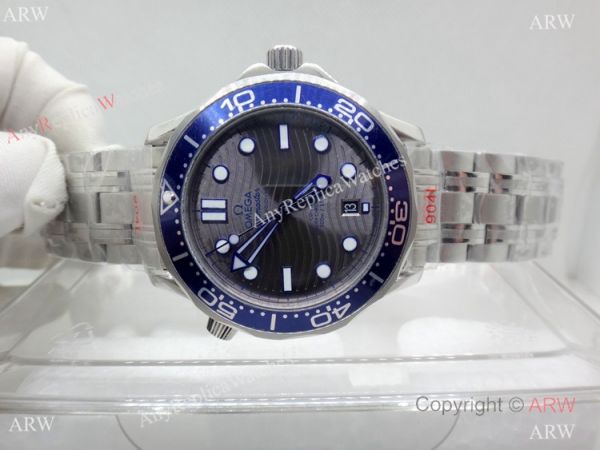 New Replica Omega Seamaster Diver 300m Watch Stainless Steel Case Blue Bezel New Replica Omega Seamaster Diver 300m Watch Stainless Steel Case Blue Bezel