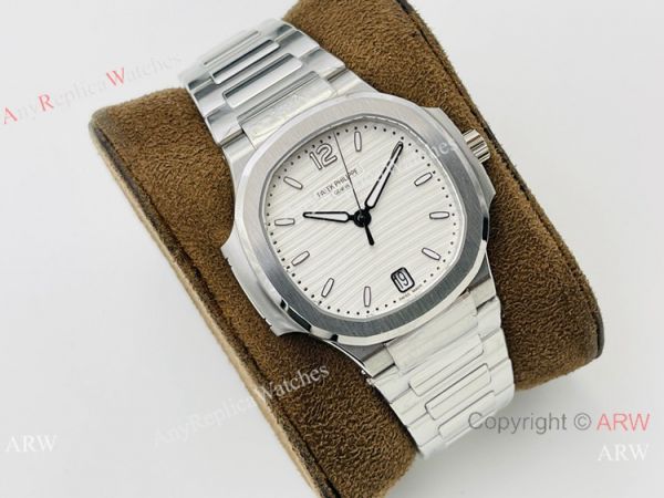 3K Factory 1:1 Best Edition Patek Philippe Nautilus Ladies 34mm Watch Silver Steel White Dial 3K Factory 1:1 Best Edition Patek Philippe Nautilus Ladies 34mm Watch Silver Steel White Dial