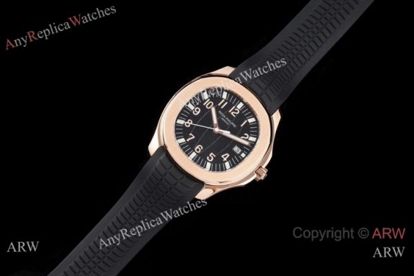 Swiss Quality Copy Patek Philippe Aquanaut Rose Gold Black Dial Citizen 8215 Watch Swiss Quality Copy Patek Philippe Aquanaut Rose Gold Black Dial Citizen 8215 Watch