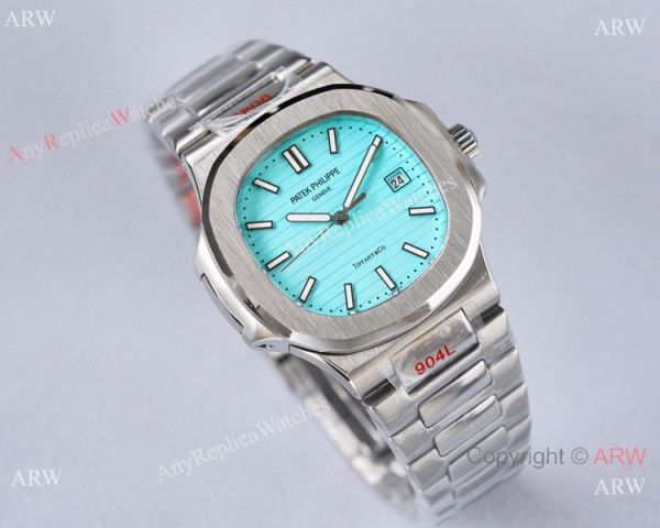 Swiss Quality Patek Philippe Nautilus Citizen 8215 Watch Baby Blue Dial Stainless Steel Swiss Quality Patek Philippe Nautilus Citizen 8215 Watch Baby Blue Dial Stainless Steel