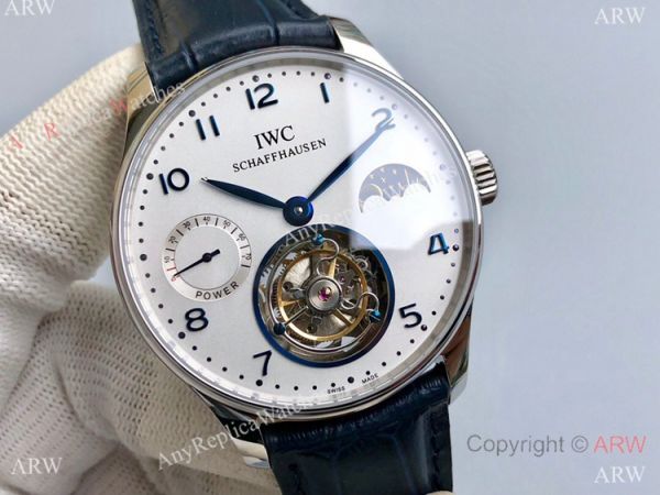 Super Clone IWC Portugieser Moon phase Tourbillon Edition Watch Stainless Steel White Dial 42mm Super Clone IWC Portugieser Moon phase Tourbillon Edition Watch Stainless Steel White Dial 42mm