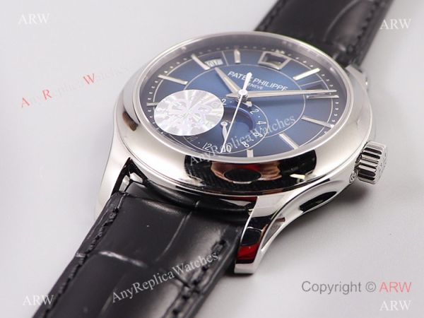 GR factory V2 Patek Philippe Geneve Moonphase 5205g Ss Blue Face Watch GR factory V2 Patek Philippe Geneve Moonphase 5205g Ss Blue Face Watch