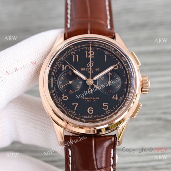 Swiss Copy Breitling Premier B09 Chronograph Rose Gold Face Watch 40mm Swiss Copy Breitling Premier B09 Chronograph Rose Gold Face Watch 40mm