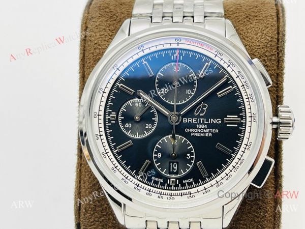 G8 Factory Breitling Premier B01 Chronograph 42 Watch A7750 Black Face 316L Steel G8 Factory Breitling Premier B01 Chronograph 42 Watch A7750 Black Face 316L Steel